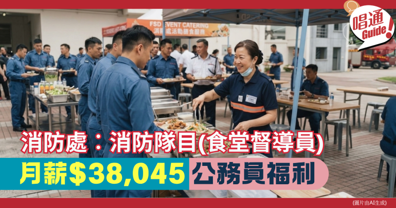 【職場資訊】月薪 $38K 起！消防處招聘「消防隊目（食堂督導員）」 5大入職條件、職責及投考攻略全解析